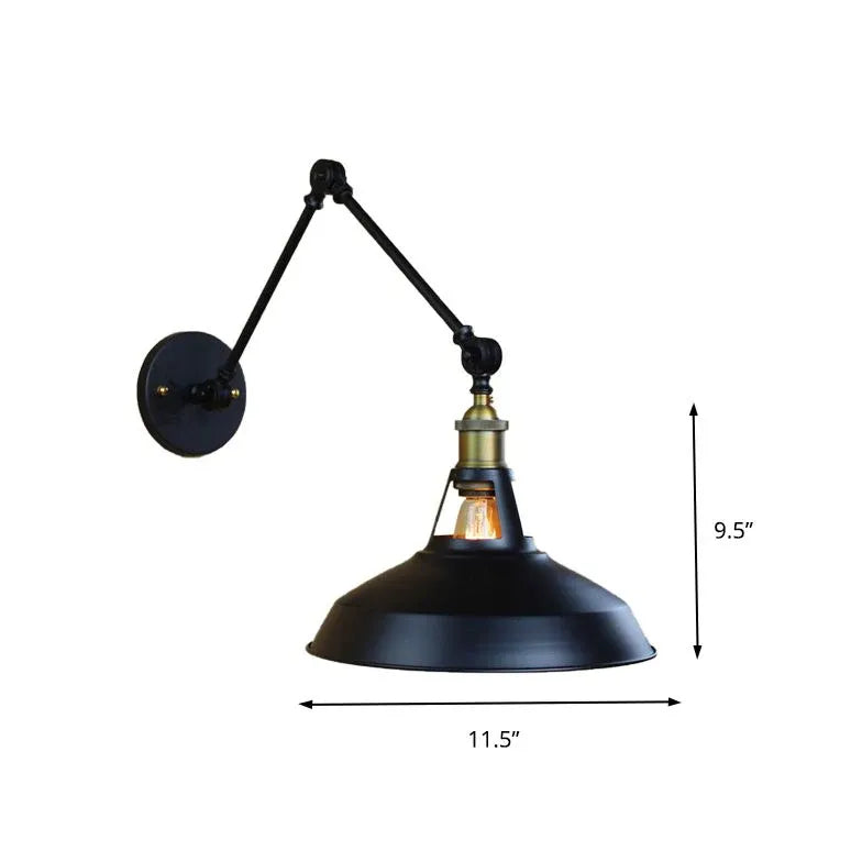 industrial outdoor wall light black