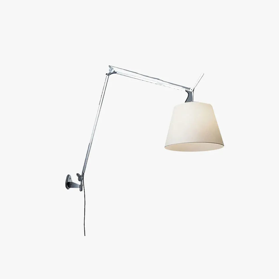 Sliver Swing Arm Plug in Wall Lights