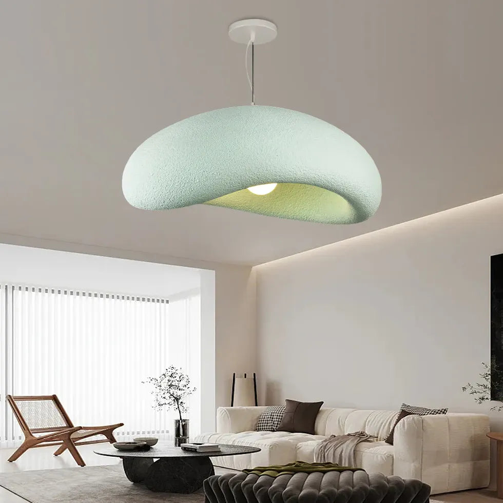 Irregular Ring Design Modern Blue Pendant Light