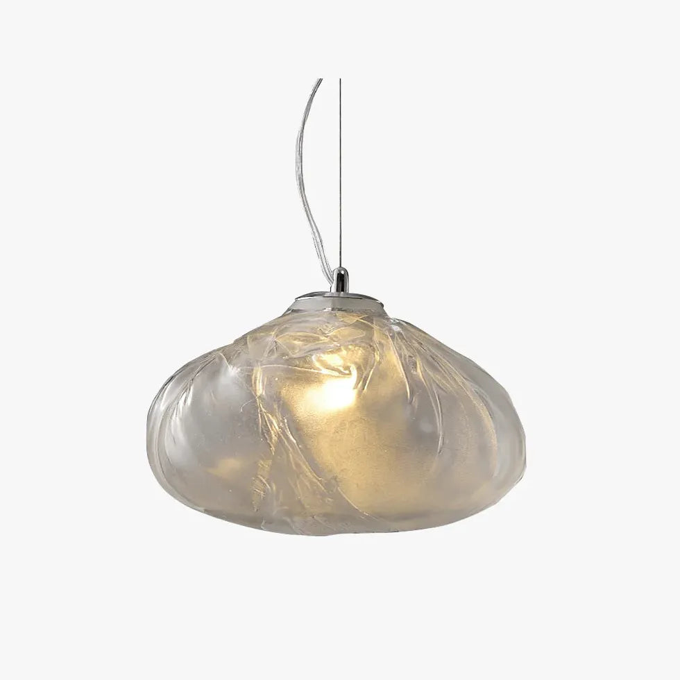 Irregular Shaped Glass Shade Modern Pendant Light