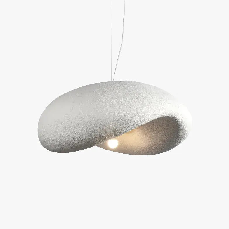 Faux Concrete Design Modern White Pendant Light