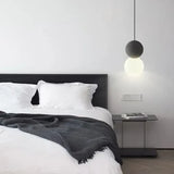 Dual-Sphere Bedroom LED Single-Head Pendant Light