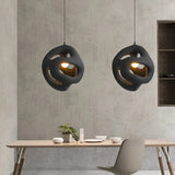 Spherical Hollow Lampshade Sand Modern Pendant Light