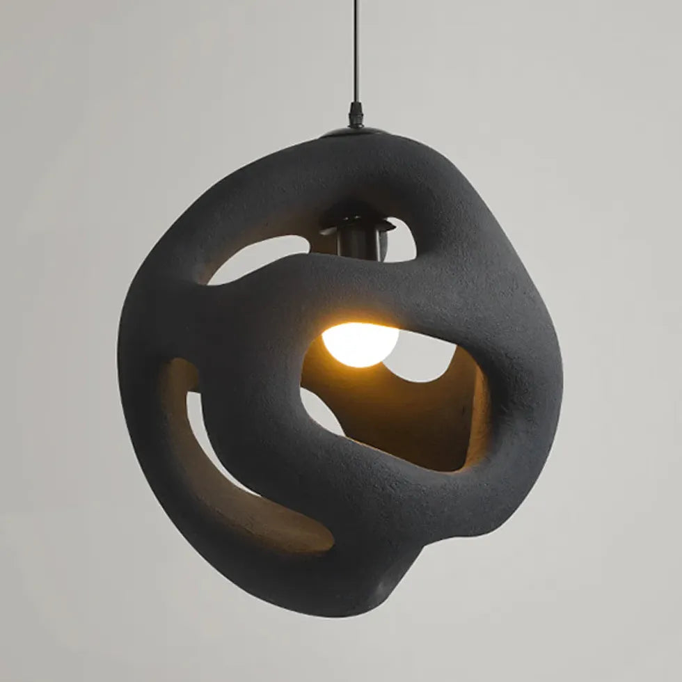 Spherical Hollow Lampshade Sand Modern Pendant Light