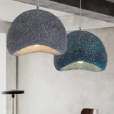 Faux Rock Texture Lampshade Modern Pendant Light