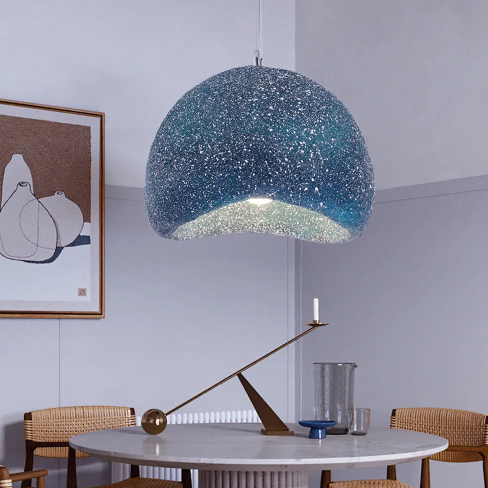 Faux Rock Texture Lampshade Modern Pendant Light