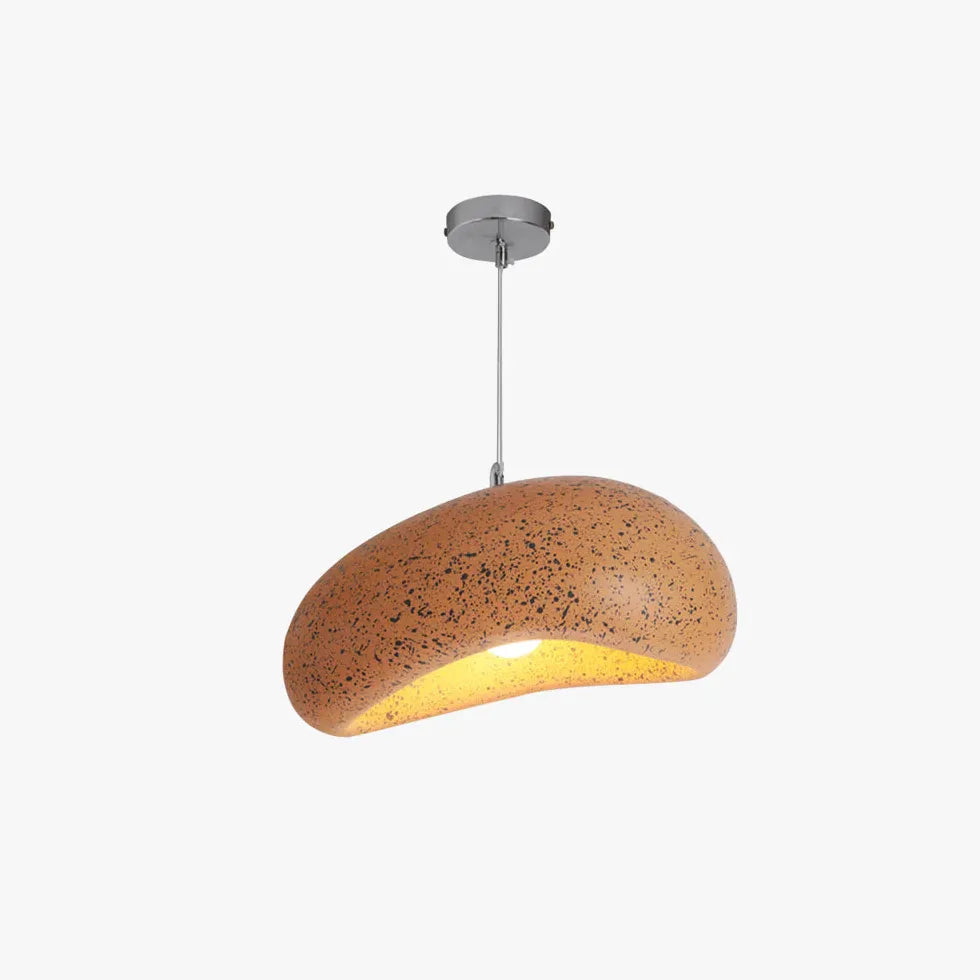 Pebble Texture Lampshade Modern Pendant Light