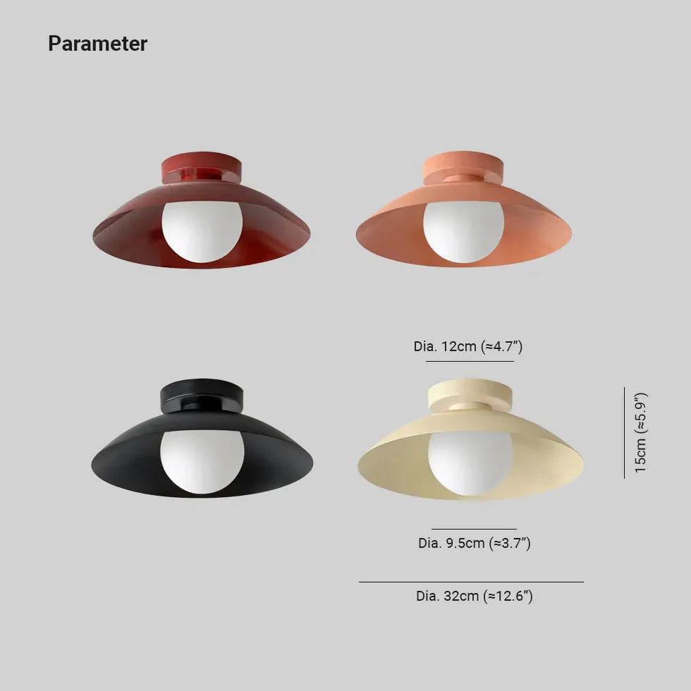 Multicolor Bowl Modern Flush Ceiling Lights