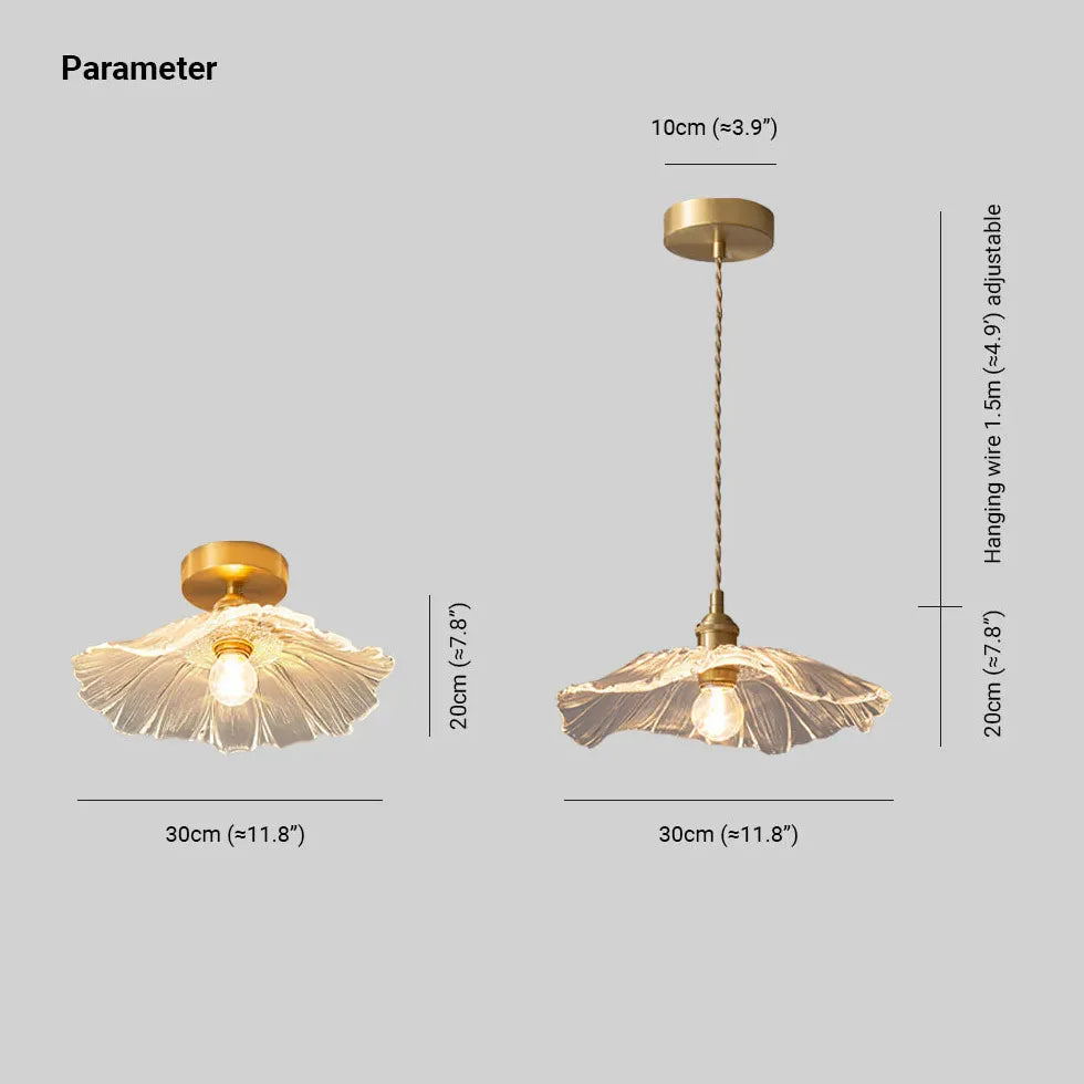 Petal Luxury Modern Glass Flush Ceiling Lights