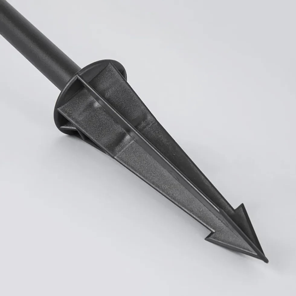 Lampione per Esterno LED Design Moderno in Metallo Nero