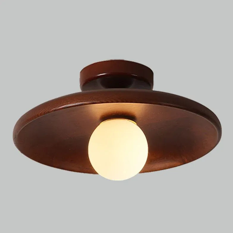 Lampada da soffitto per corridoio Legno Naturale