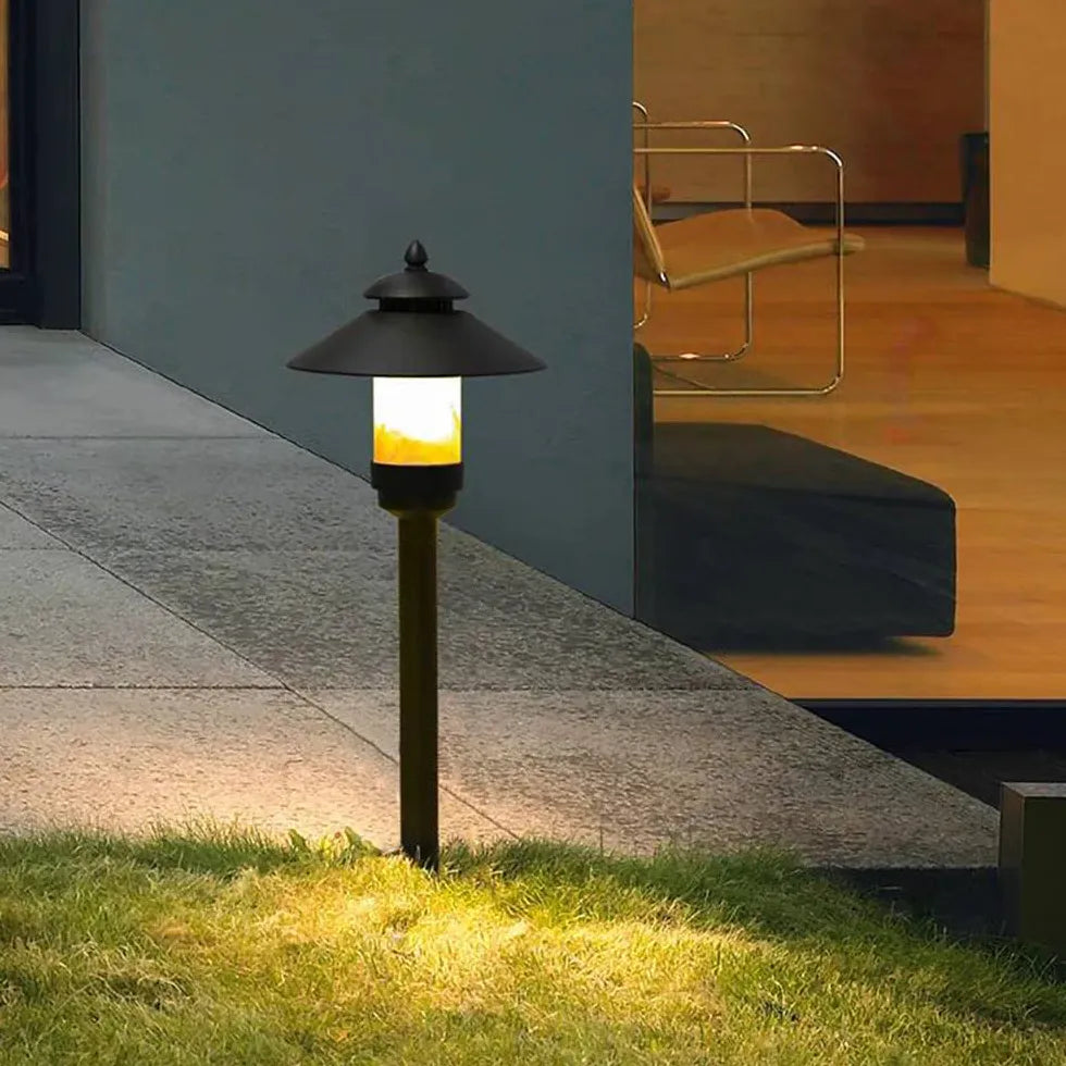 Cap Shaped Led Garden Bollard Lights