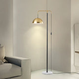 Metal Dome Arm Modern Floor Lamp