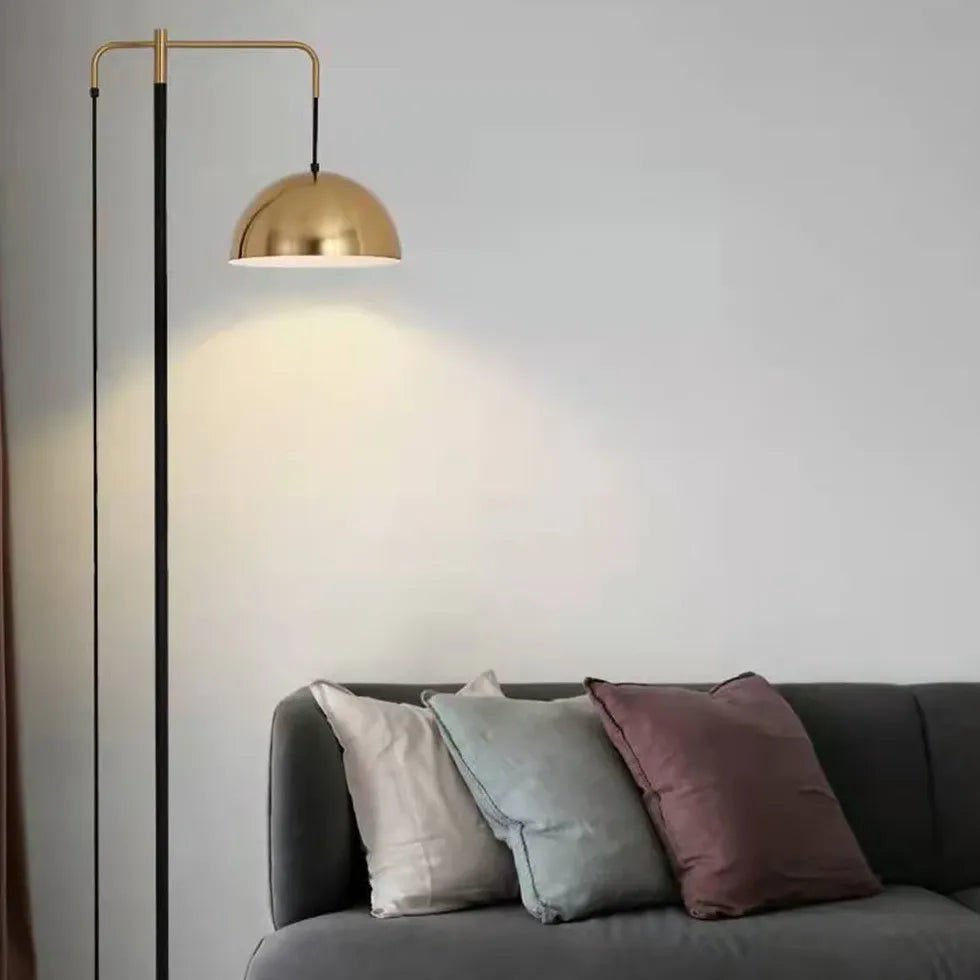 Metal Dome Arm Modern Floor Lamp