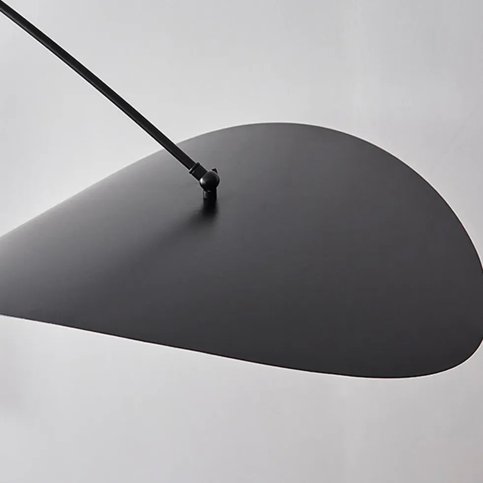 Long Arm Black Modern Living Room Pendant Light