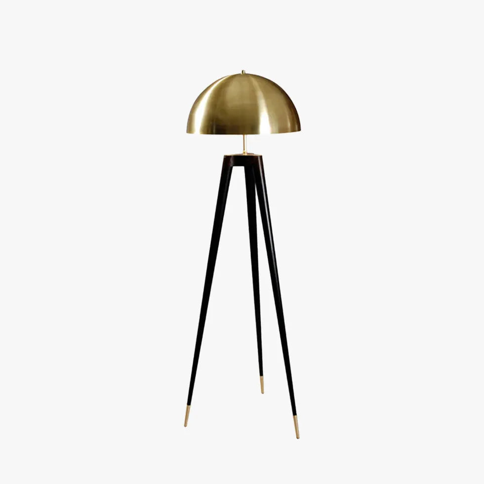 Metal Dome Tripod Modern Floor Lamp