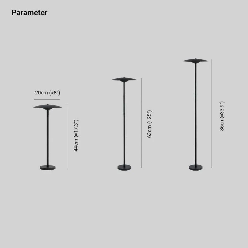 Disc Shaped Top Garden Bollard Lights