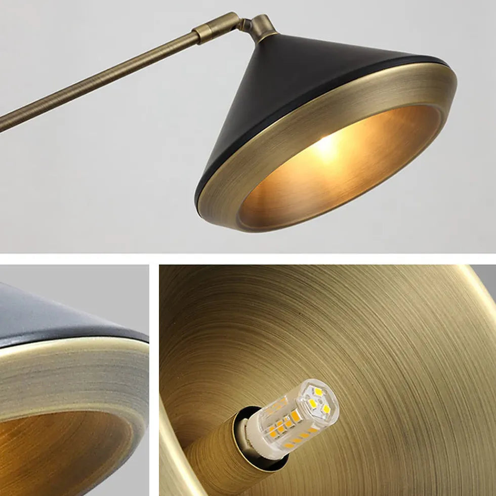 Design a doppia luce con lampada da pavimento in spina