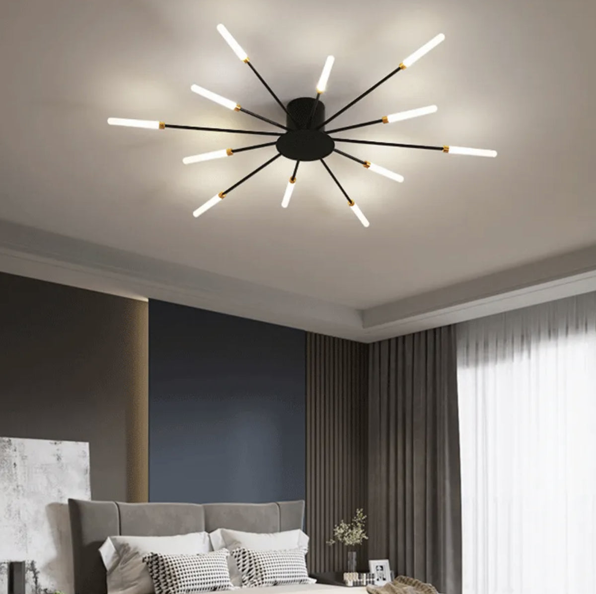 Plafoniere Led Moderne Design Sputnik Dimmerabili Per Soggiorno