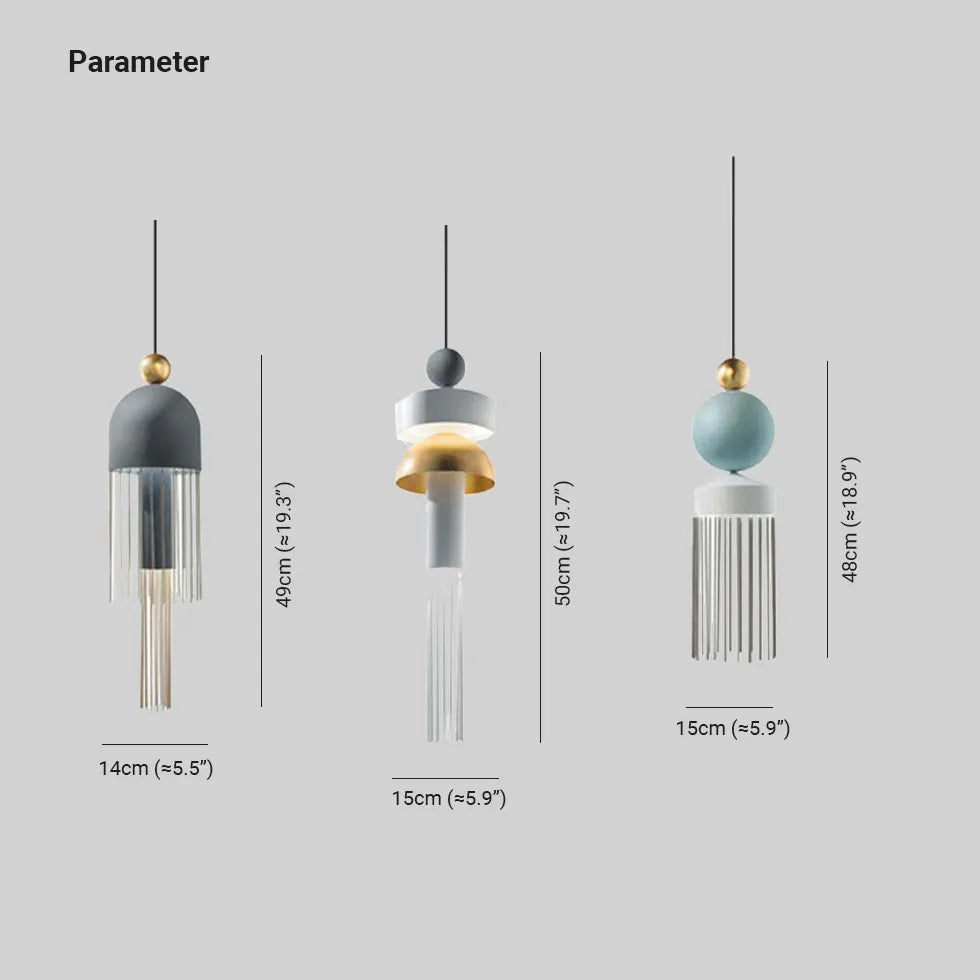 Tassel-shaped Metal Modern Dining Pendant Light