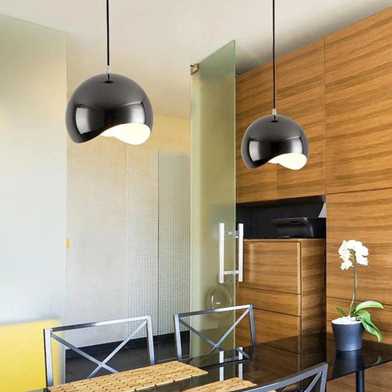 Hemispherical Streamlined Metal Kitchen Pendant Light