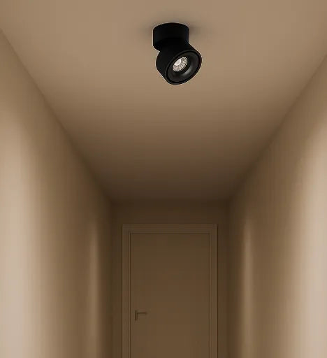 Faretti Cilindrici da Soffitto LED in Metallo Design Moderno