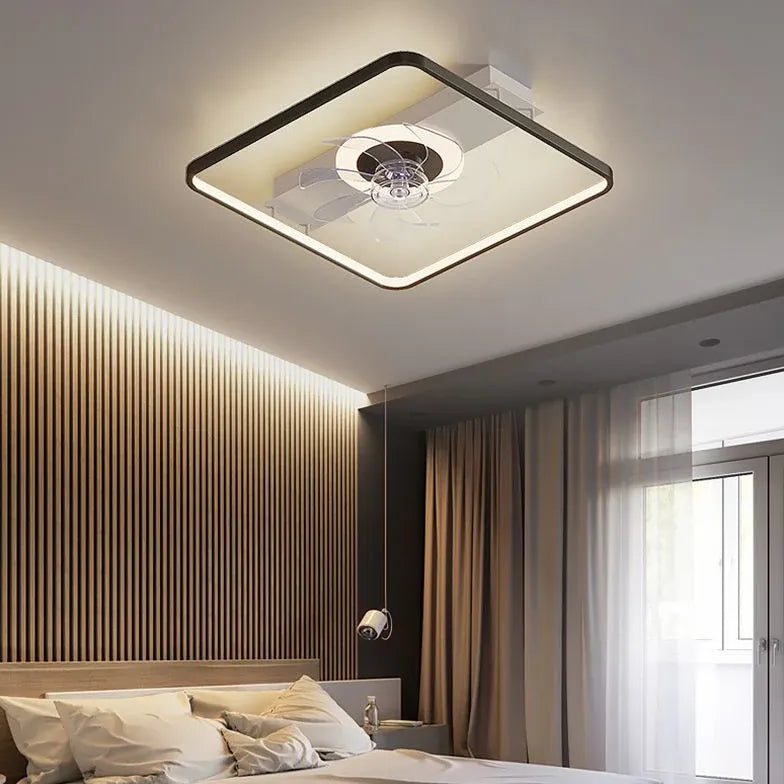 Luce Led Con Ventilatore Design Elegante Moderno