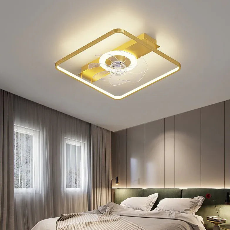 Luce Led Con Ventilatore Design Elegante Moderno