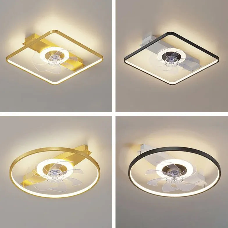 Luce Led Con Ventilatore Design Elegante Moderno