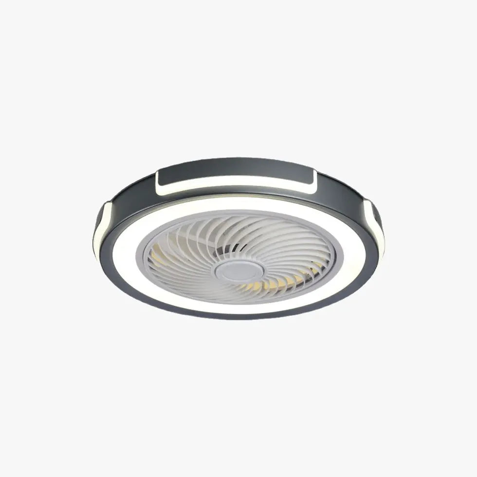 Luce alla ventola da cucina bianca a LED a forma di anello