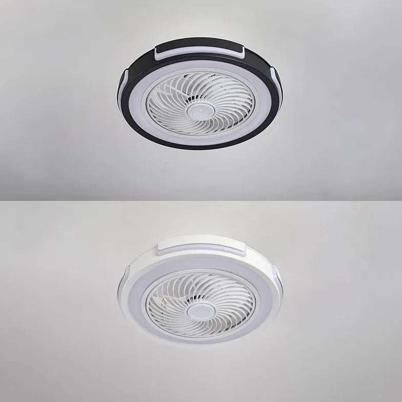 Luce alla ventola da cucina bianca a LED a forma di anello