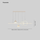 Lampade a Sospensione Bianche Design Geometrico Moderno