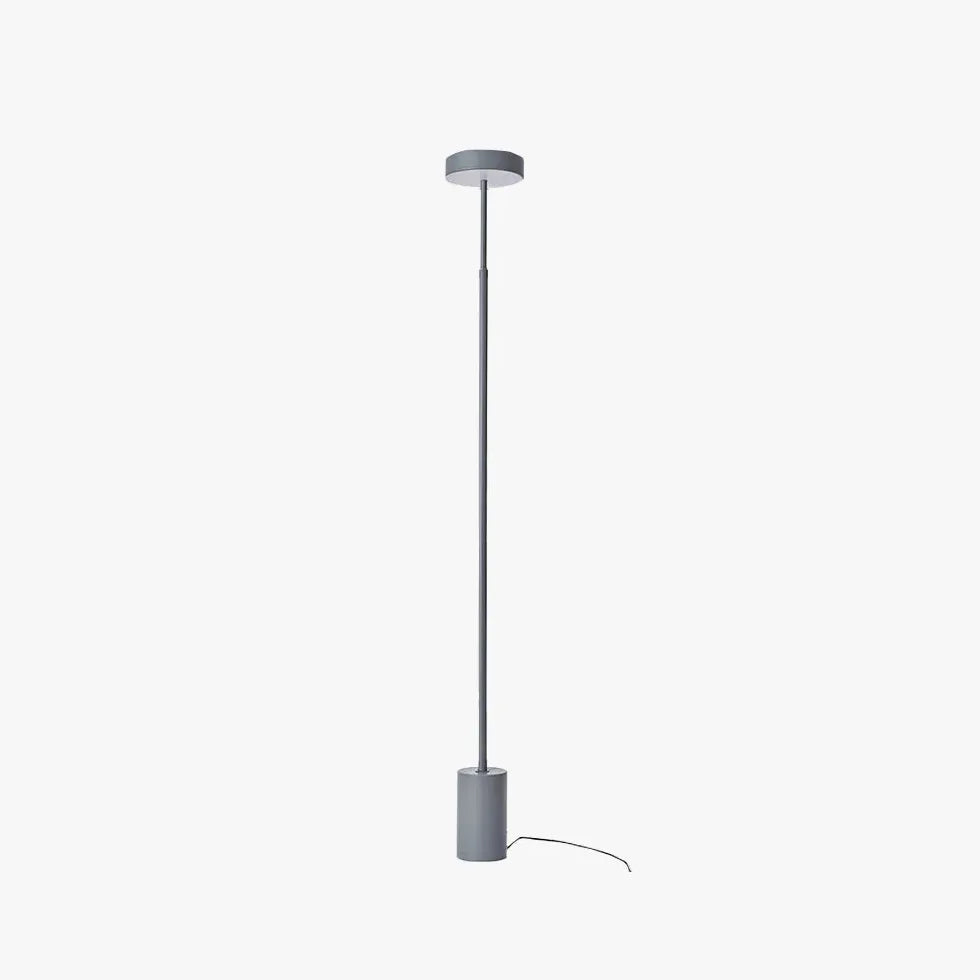 Slim Round Black Minimalist Floor Lamp