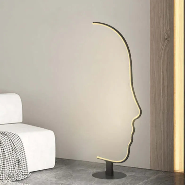 Side-Face Outline Artistic Modern Table Lamp