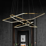 Lampadario moderno oro Design geometrico elegante