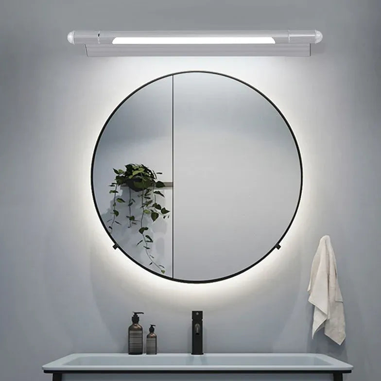 Applique moderne per bagno con LED argento