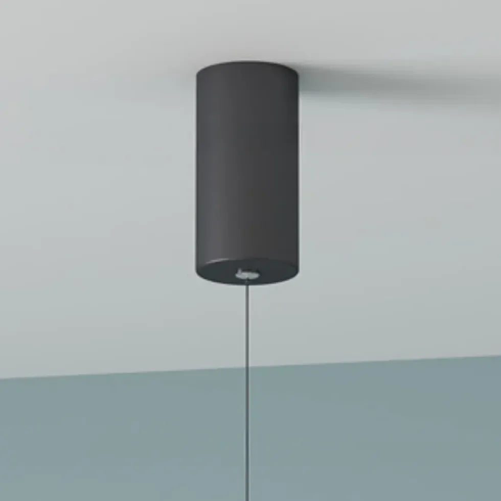 Lampada a sospensione verticale minimalista lineare LED dimmerabile nera da comodino