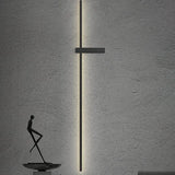 Applique da Parete Lineare Design Moderno LED Regolabile in Metallo da Comodino