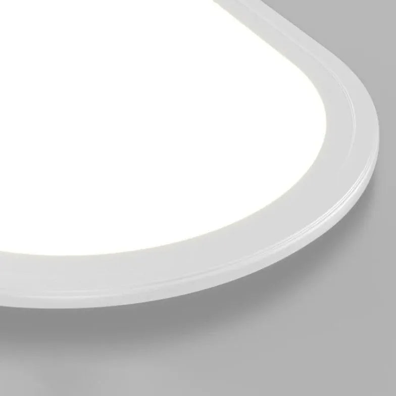 Plafoniere led moderne design in stile ovale bianco