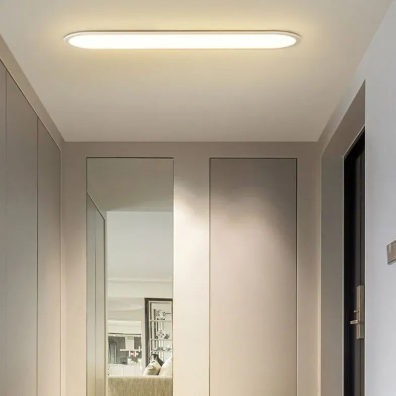 Plafoniere led moderne design in stile ovale bianco