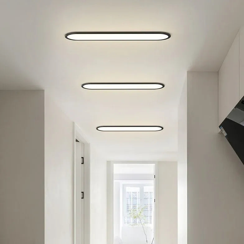 Plafoniere led moderne design in stile ovale bianco