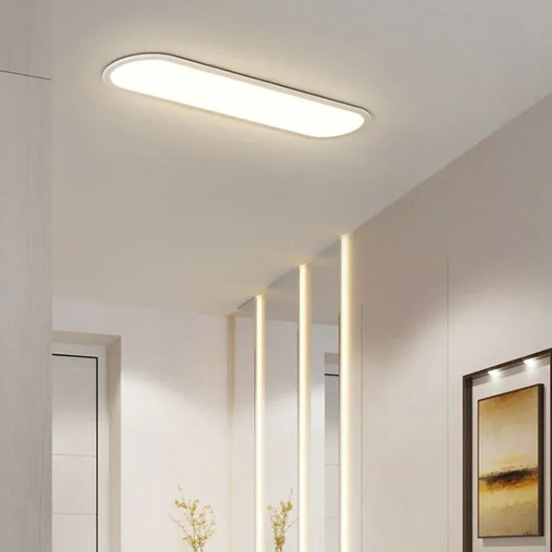 Plafoniere led moderne design in stile ovale bianco