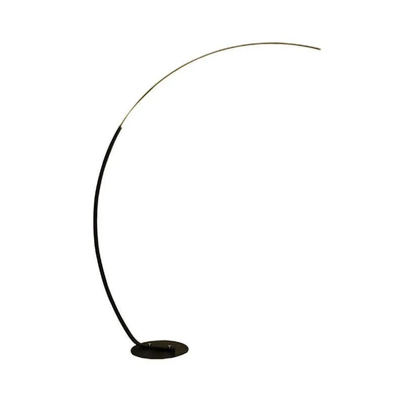 Lampada da pavimento di design curvo minimalista lineare