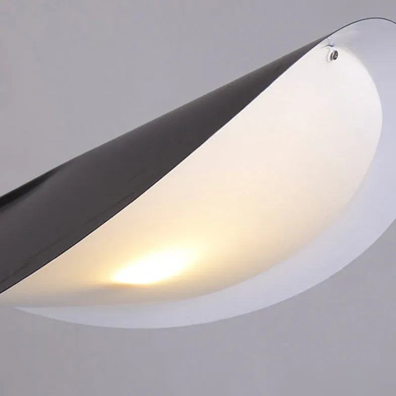 Black LED Curved Arc Floor Lamp