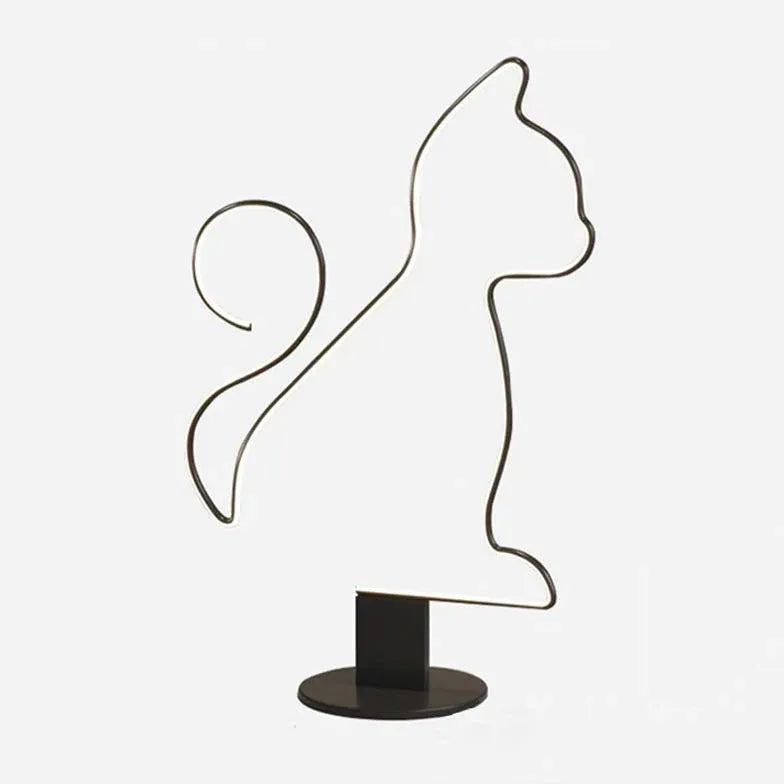 Contorno animale lampada da tavolo decorativa a led