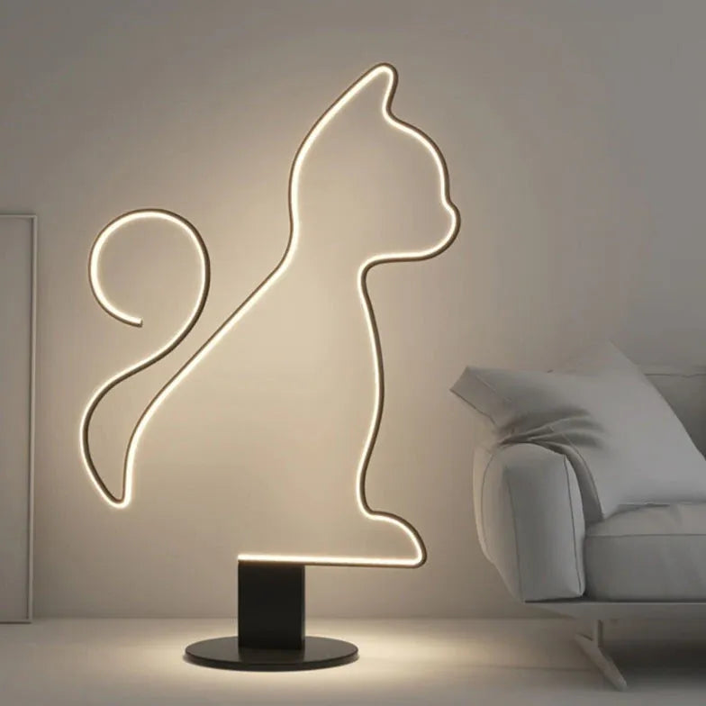 Contorno animale lampada da tavolo decorativa a led