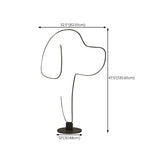 Contorno animale lampada da tavolo decorativa a led