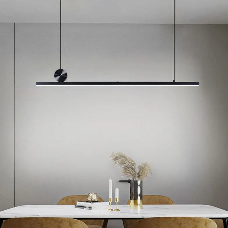 Minimally Linear Dining Room Pendant Light