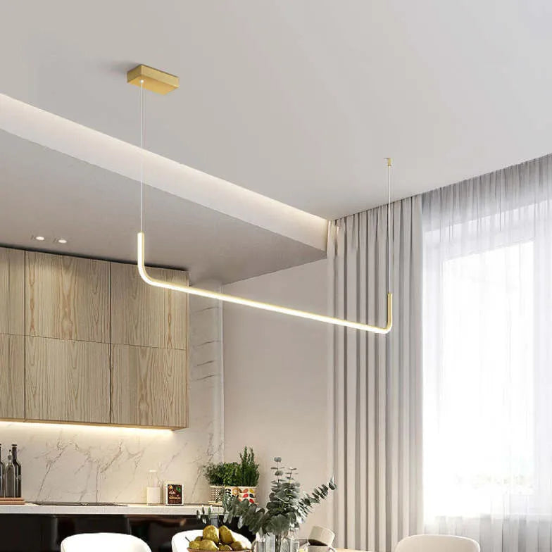 Lampadario moderno per cucina design a U incrociato