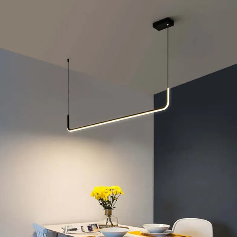 Lampadario moderno per cucina design a U incrociato